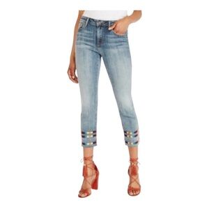 Driftwood Colette Embroidered Raw
Hem Jeans Sz W29 / L26